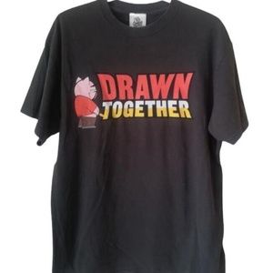 Y2K 2005 Comedy Central TV Show Drawn Together Spanky Ham Pig Humour T Shirt L